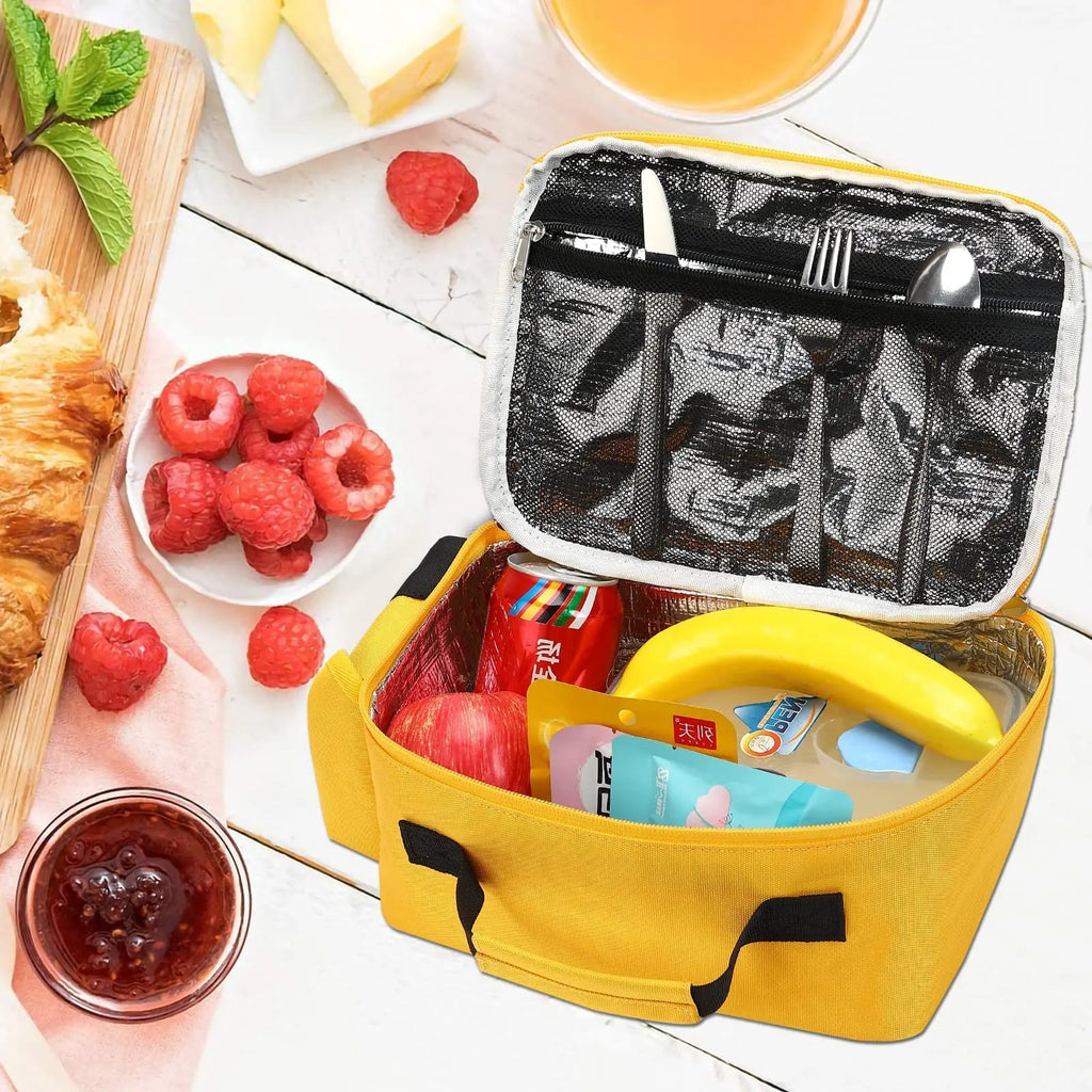 Children's Lunch Bag for Kids Cute 3D Bus Thermal Insulated Small Lunch Box Leakproof Boys Girls Toddler School Tote Bag