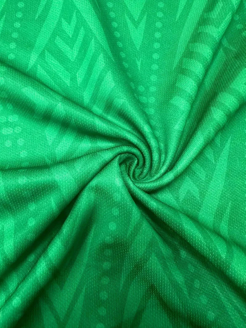 Nigeria Home Football Jersey Green Football Training Men's 3D Printed Quick Drying Short Sleeved Family Matching 2026 New