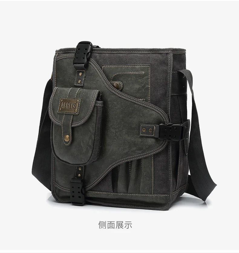 Man Messenger Shoulder Bag 2022 Canvas Business Casual Zipper Handbag Male Satchel Cross Body Bags Men bolsa crossbody bags sacs