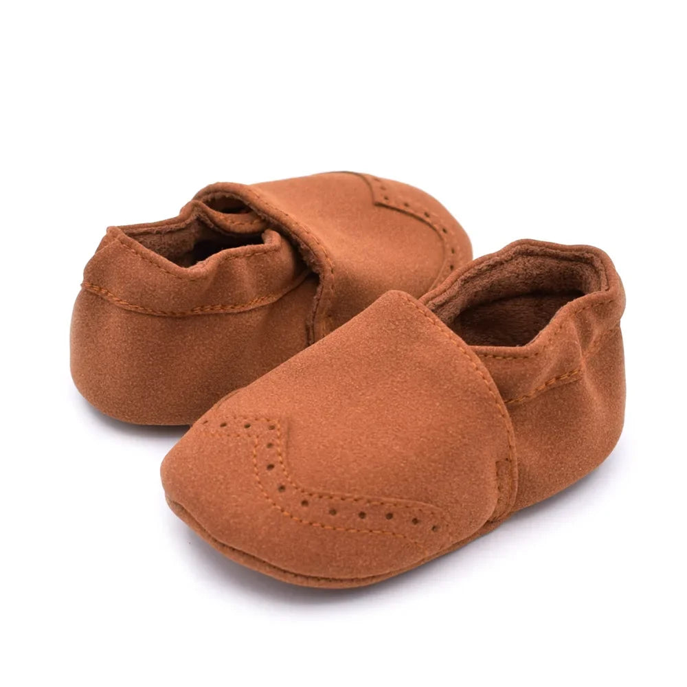 Baby Boy Girl Shoes Soft Leather Infant Toddler Baby First Walker Casual Anti-slip Toddler Baby Kids Crib Shoes -18 Months