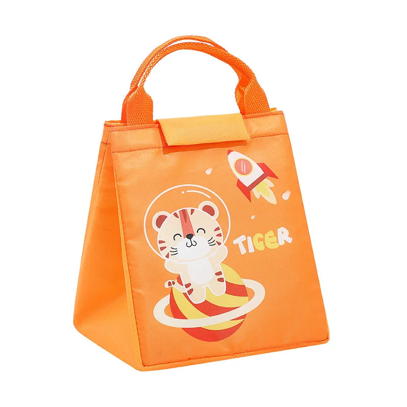 Kids Lunch Bag for School Portable Thermal Bag Children Cartoon Insulated Lunch Bag Cooler Bento Pouch Dinner Container Handbags