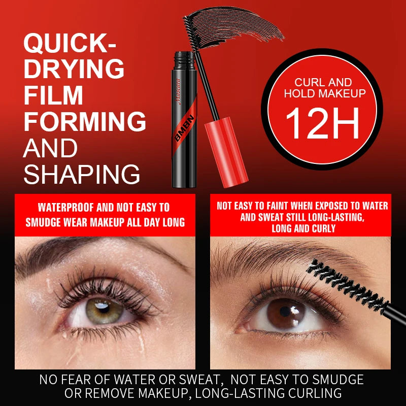 Mascara, long-lasting makeup, not easy to smudge, quick makeup application, create slender, curly and natural eye makeup