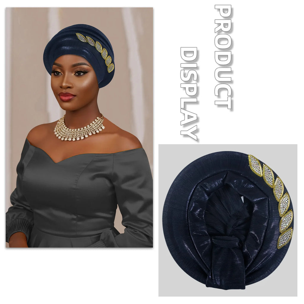 Ready African Auto Gele Headtie Women's Turban Cap Nigeria Wedding Geles Muslim Head Wraps Bonnet Turbante Mujer 2026 New