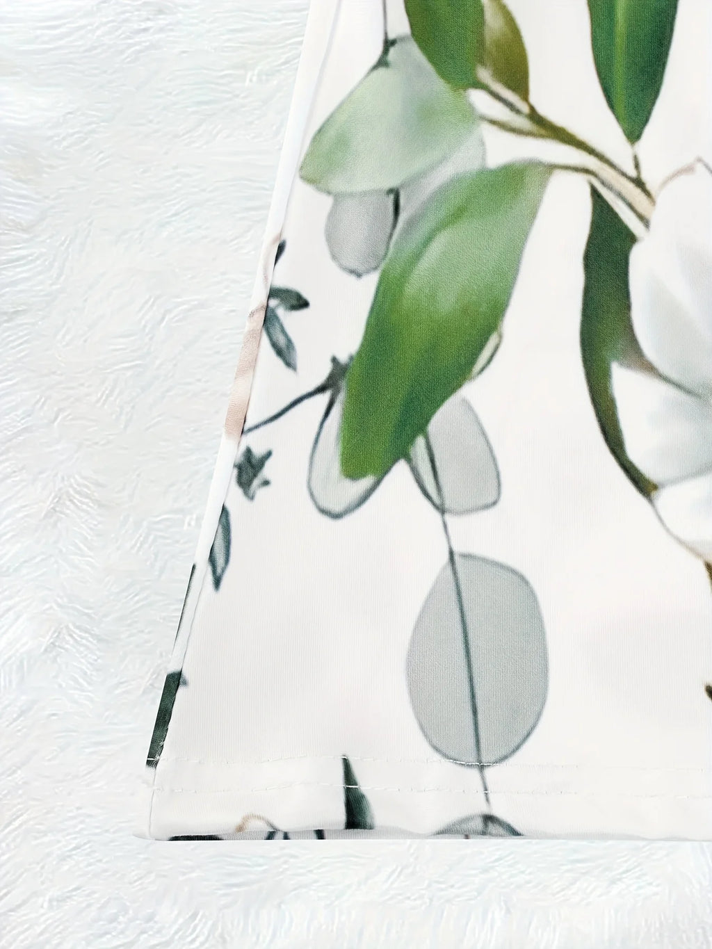 Summer Vacation Dress for Women Floral Leaf Print V Neck Sleeveless A Line Dress Casual Beach Party Outfit Lightweight