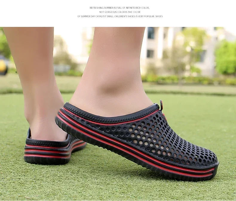 2025 New Men Summer Slippers High Quality Non Slip Beach Shoes For Women Breathable Couples Fashion Comfortable Garden Shoes