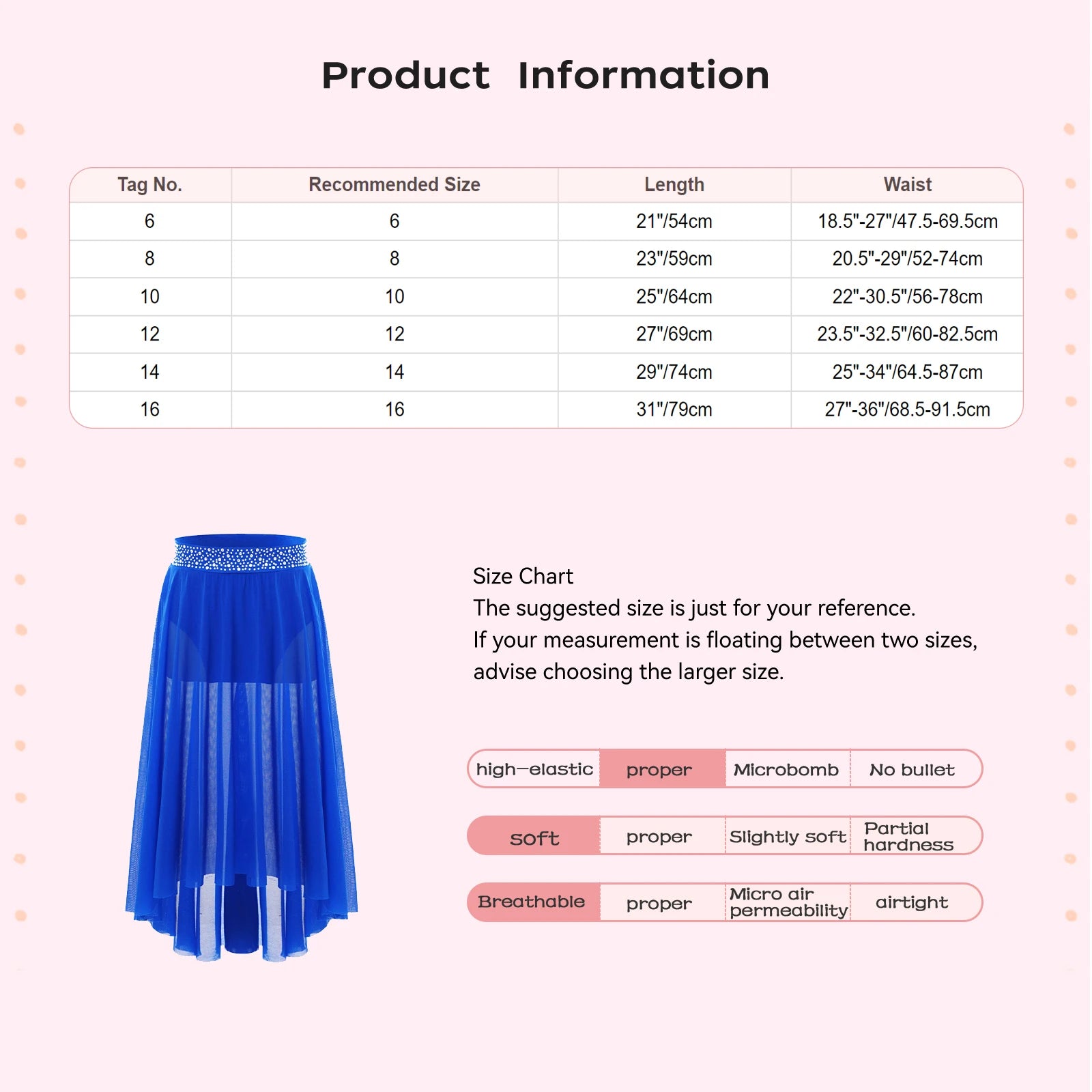 Kids Girls Lyrical Modern Dance Skirt Shiny Rhinestones Open Front Flowy Sheer Mesh Skirt with Built-in Briefs Ballet Dresses