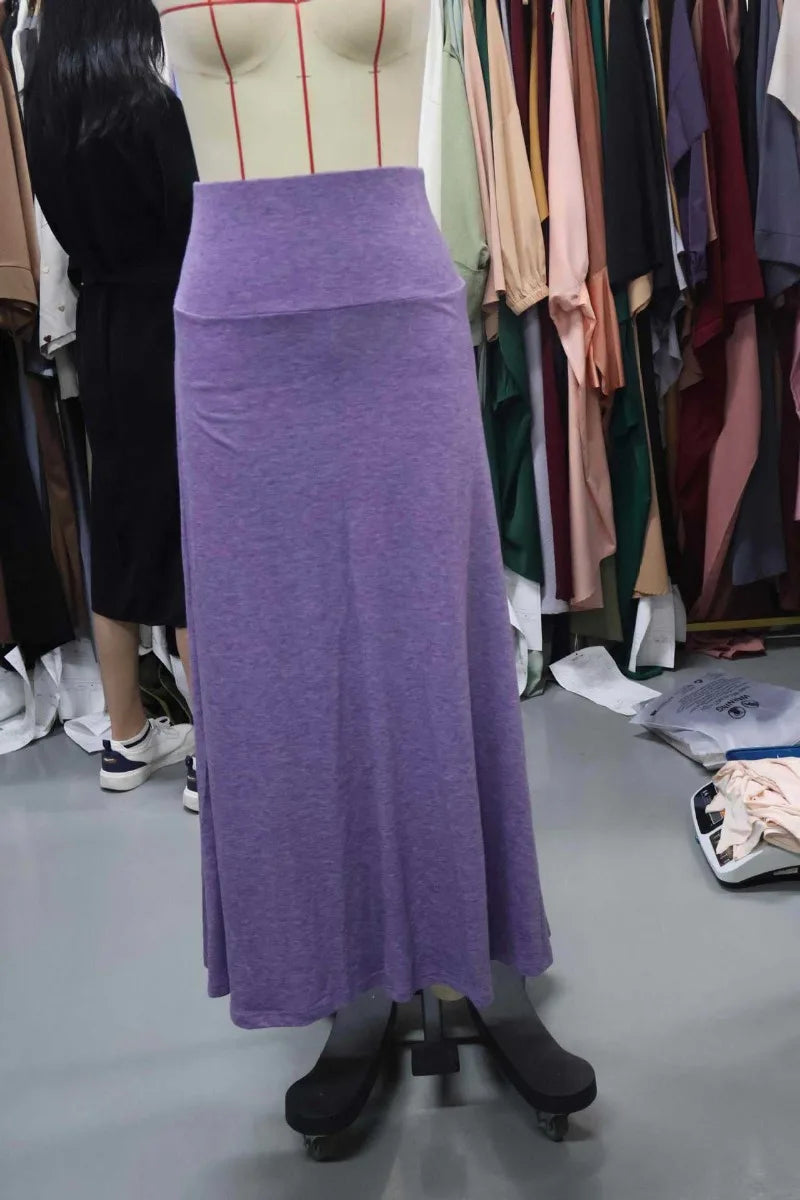 KIDCRKJ Long Skirt Women Autumn 2026 New Skirts Knitted Solid Urban Office Lady Fashion Clothes High Waist Maxi Skirts Faldas