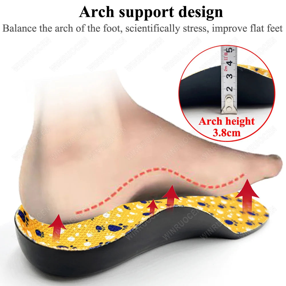 Girl/boy Shoes For Kids Insole Arch Support Flat Feet Sneaker Children Orthopedic Sport Insoles For Shoes Feet Care Inserts Pad