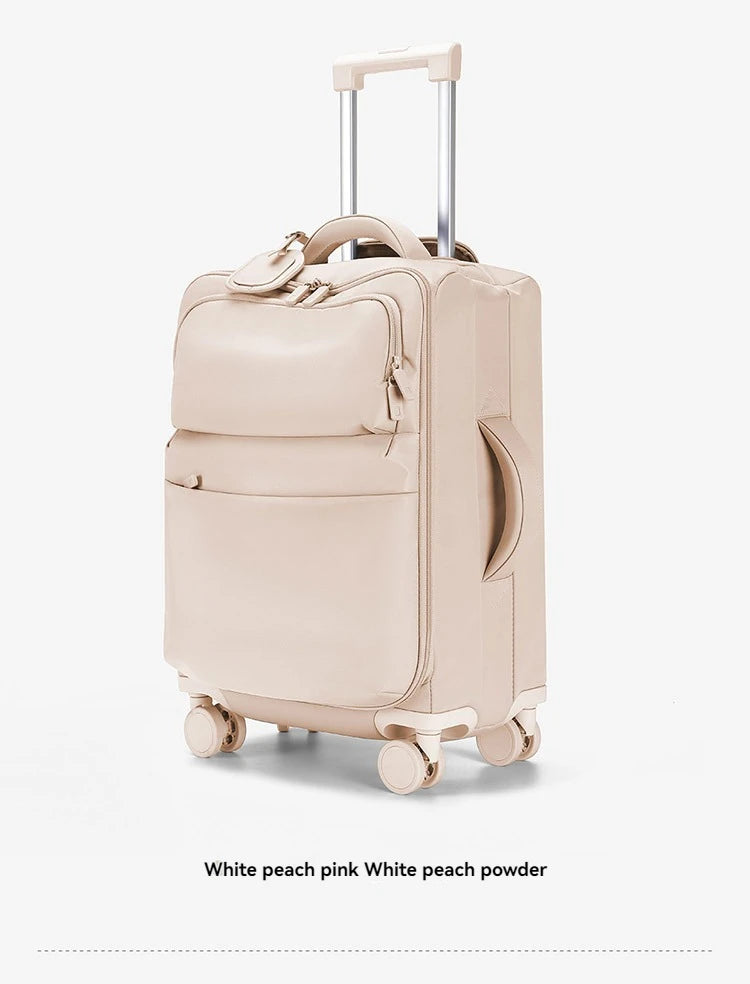 Luggage trolley case, women's 2025 new boarding box, 20 inch ultra light cloth luggage, password travel box, universal wheel