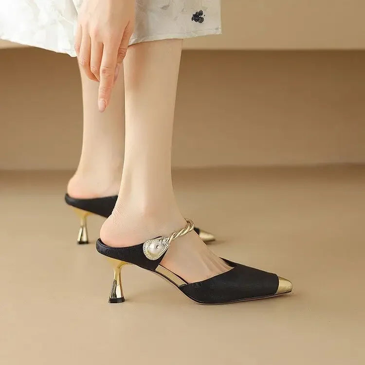 Shoes for Women Mules Sandals Fashion Woman Slippers Cheap Liquidation Easy Wears Slides Original New Collection Style Unique 39