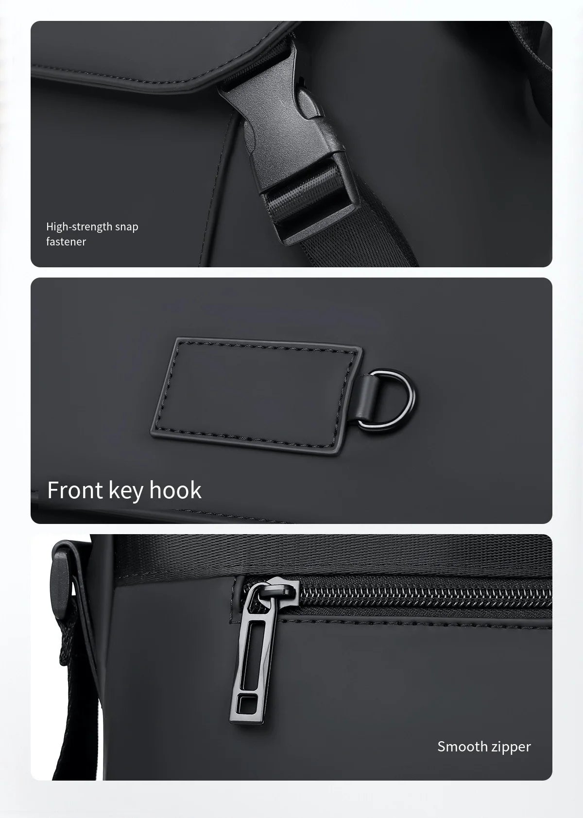 New Briefcase, High-End Business Crossbody Bag, Commuter Travel Backpack, Large-Capacity Shoulder Bag, Fashionable Water-Repellent Handbag, Laptop Bag, Solid Color Casual Bag
