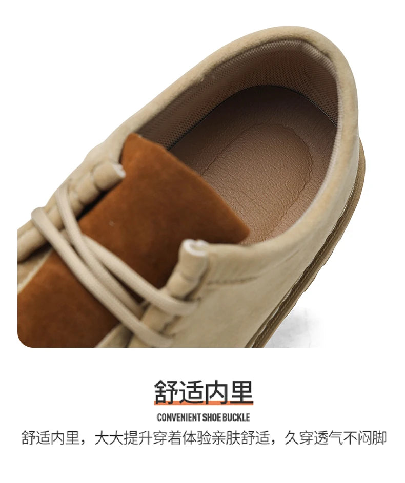 Shoes for Men Leather Casual Shoes Waterproof Comfortable Men's Sneaker Lace Up Male Footwear Vulcanized Man Shoe Masculino