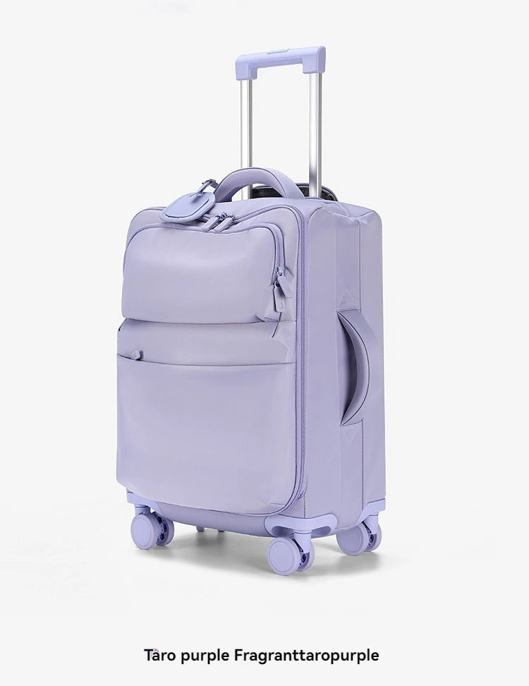 Luggage trolley case, women's 2025 new boarding box, 20 inch ultra light cloth luggage, password travel box, universal wheel