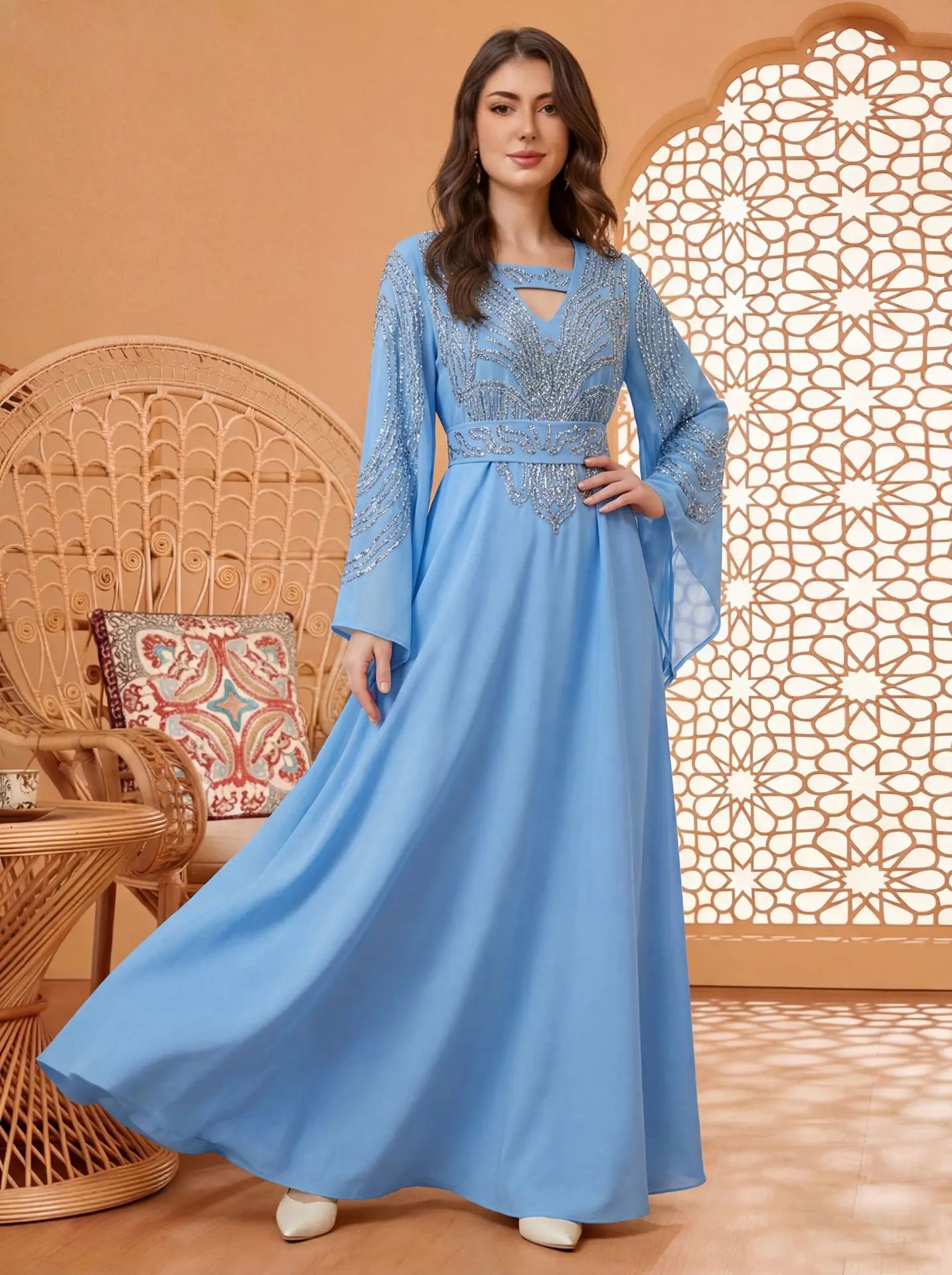 Eid Women Dresses Abaya Muslim Jalabiya Ramadan Long Dress Diamonds Sashes Morocco Dubai Abayas Kaftan Islam Vestidos 2026