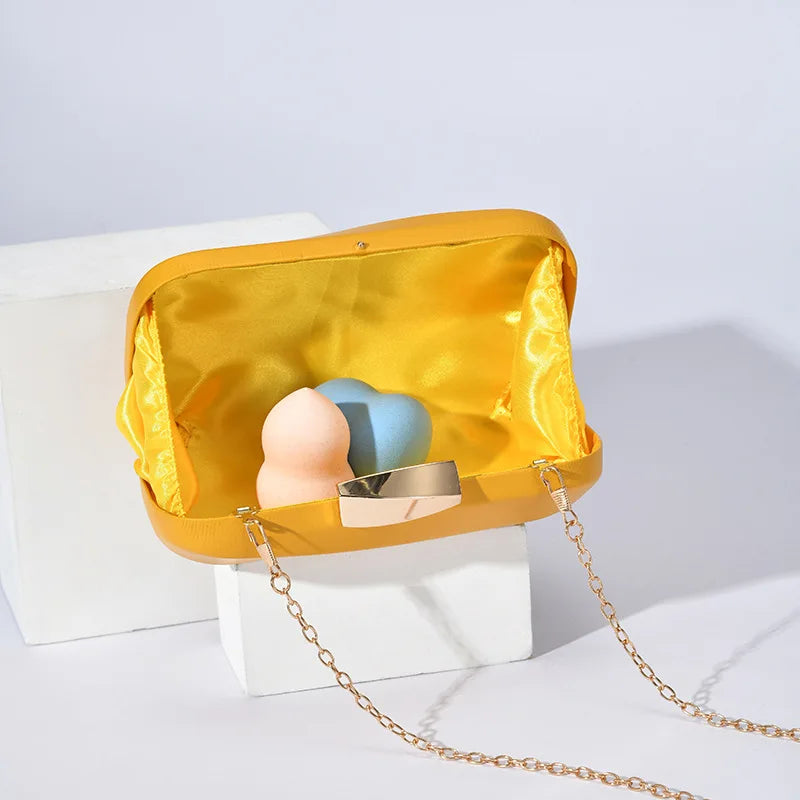 2025 New Women Patchwork Evening Bags Fashion Leather Bags Mini Party Shoulder Chain Bags Dinner Wallets Drop Shipping