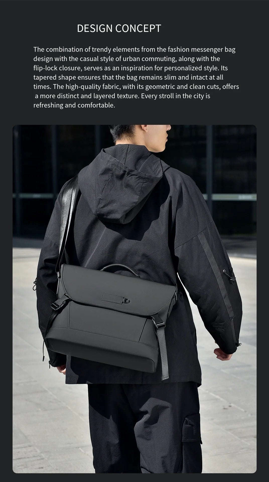 New Briefcase, High-End Business Crossbody Bag, Commuter Travel Backpack, Large-Capacity Shoulder Bag, Fashionable Water-Repellent Handbag, Laptop Bag, Solid Color Casual Bag