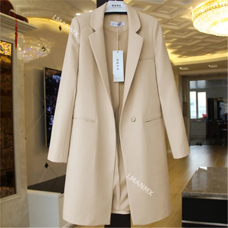 2023 New Spring Autumn Blazers Women Small Suit Long Sleeve Jacket Casual Tops Female Slim Wild Blazers Windbreaker Coat S-3XL