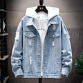 New Men's Vintage Denim Jackets Spring Autumn Handsome Loose Casual Workwear Jacket Fashion High Street Classic Jean Coats Male