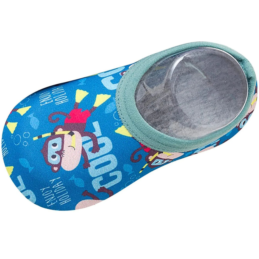 Baby Boy And Girl First Walkers Cartoon Printed Cute Quick Dry Shoes Toddler Shoes Beach Outdoor Lighweight Shoes