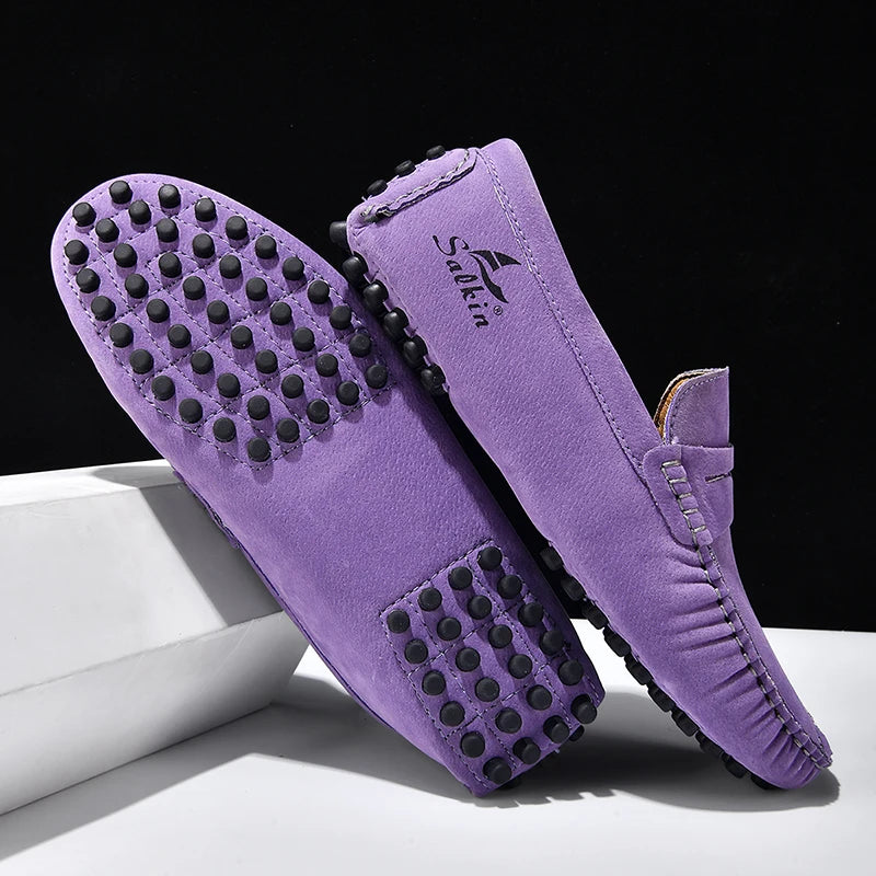 High Quality Women Shoes Lightweight Leather Moccasins Handmade Comforty Fashion Sneakers Mom nurse Flats Soft Walking 2025 New