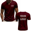 DIY custom printed V-neck T-shirt, fashionable men's short-sleeve T-shirt, stylish elegant casual streetwear top，everyday wear.