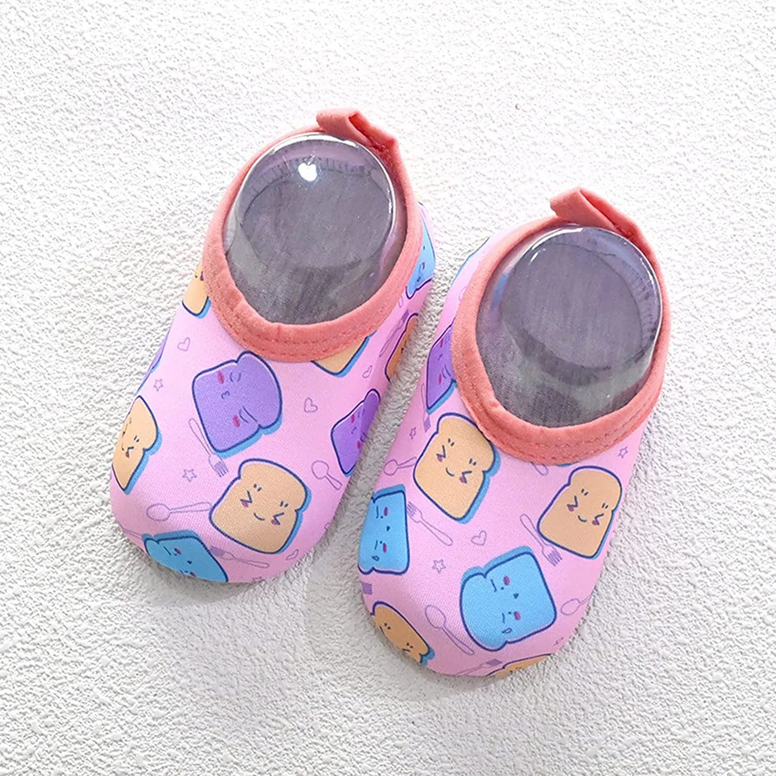 Baby Boy And Girl First Walkers Cartoon Printed Cute Quick Dry Shoes Toddler Shoes Beach Outdoor Lighweight Shoes