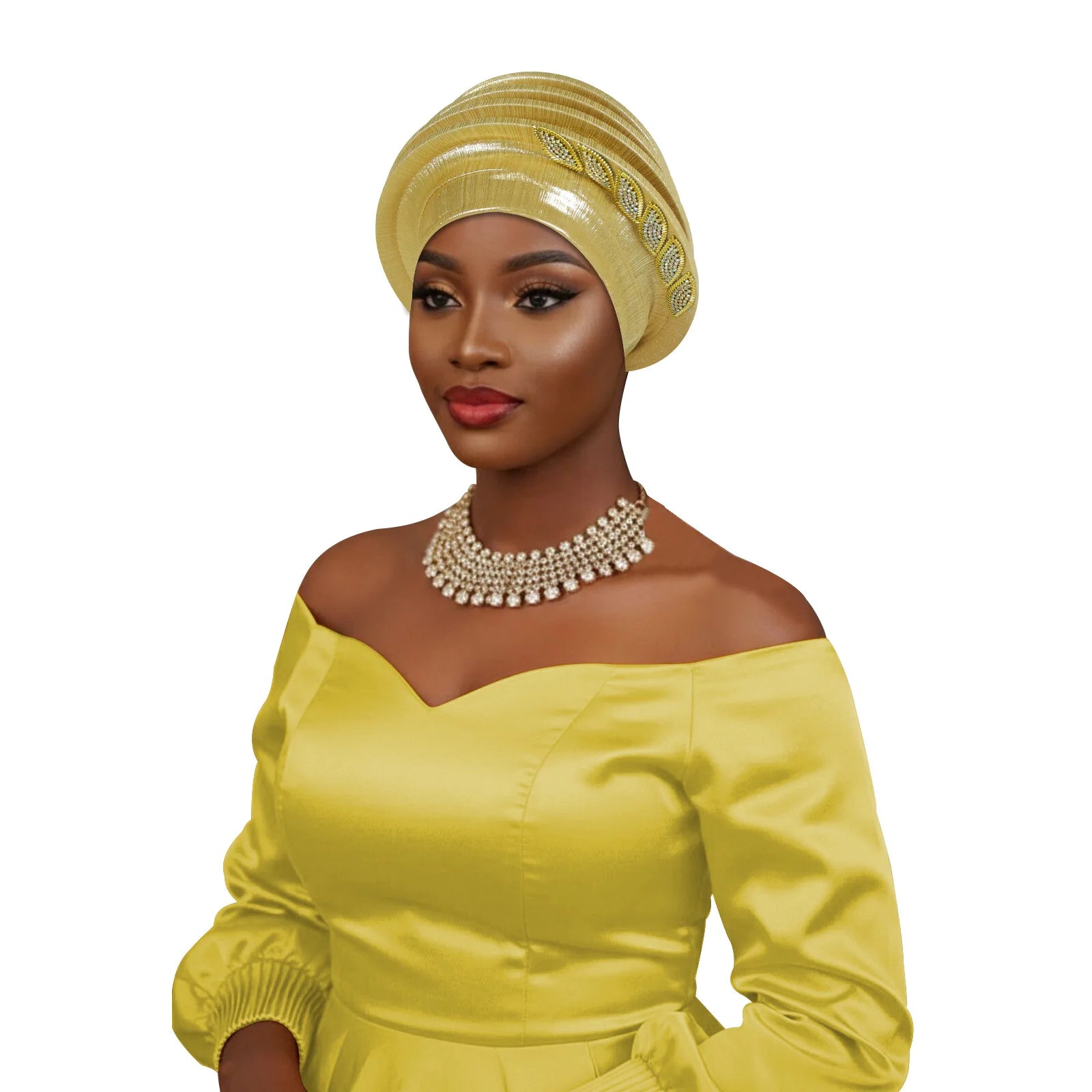 Ready African Auto Gele Headtie Women's Turban Cap Nigeria Wedding Geles Muslim Head Wraps Bonnet Turbante Mujer 2026 New