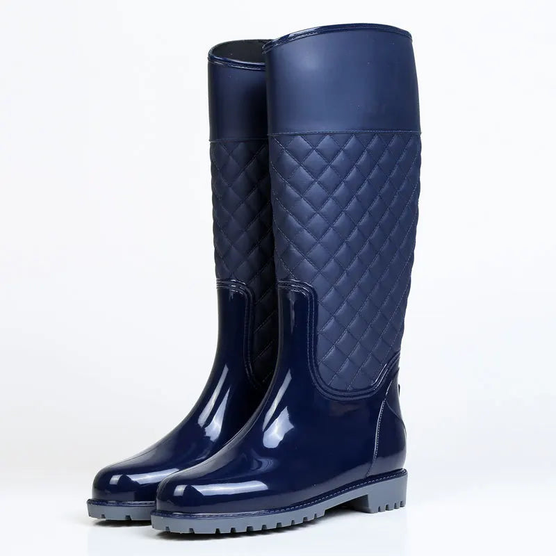 2023 New Women Rain Boots Lady Rain Water Shoes Ourdoor Rainboots  Italianate Pvc Rubber Rainboots Lady Waterproof Shoes