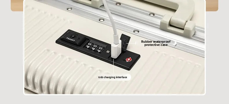 2026 new front opening luggage compartment, multifunctional business travel suitcase, sturdy passenger boarding suitcase