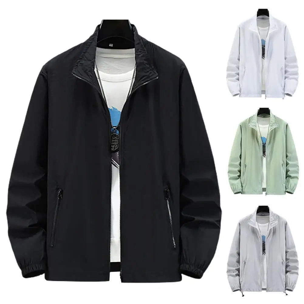 Men Outdoor Jacket Sunscreen Coat Camping Fishing Summer Sports Jacket Breathable Sun Clothing Sunshade Jacket
