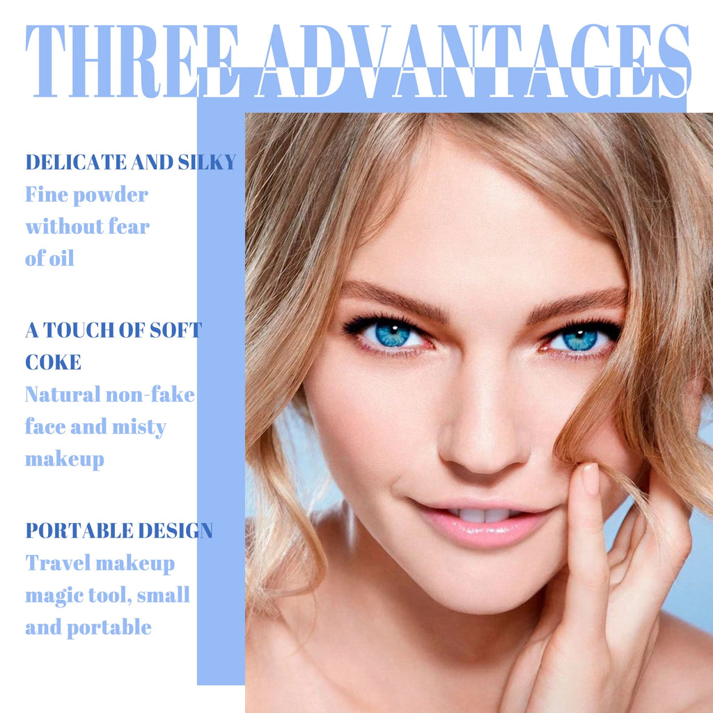 Face Setting Powder Oil Control Invisible Pores Waterproof Matte Breathable Increase Luster Long Lasting Natural Setting Powder