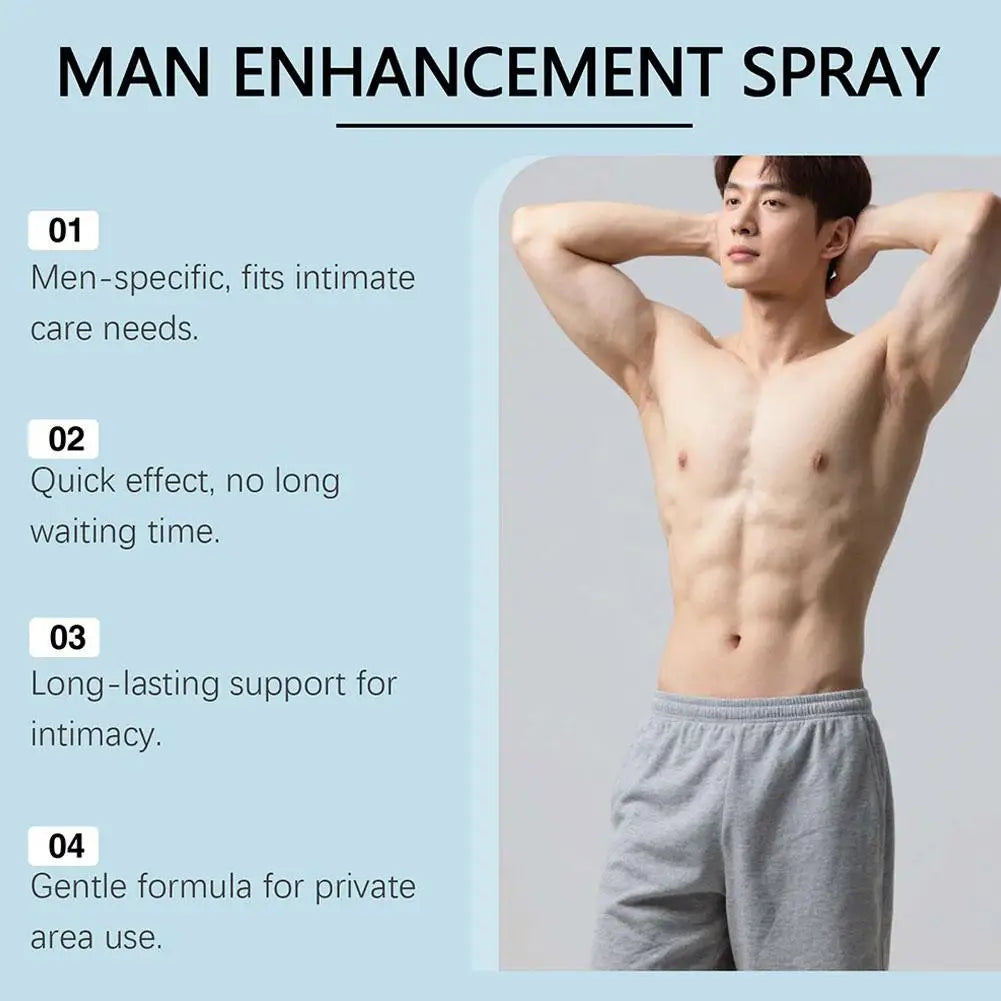 Men's Gently Care Spray Nourishes Men's Bodies Daily Condition Active Energy Recovery Care Enhancing Refreshed Body Care Spray