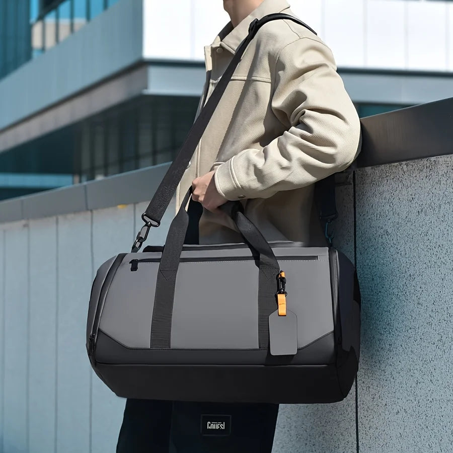 Large Capacity Carry on Travel Bag for Men Spacious Sports Gym Bag with Multiple Compartments Weekend Overnight Duffel Bag