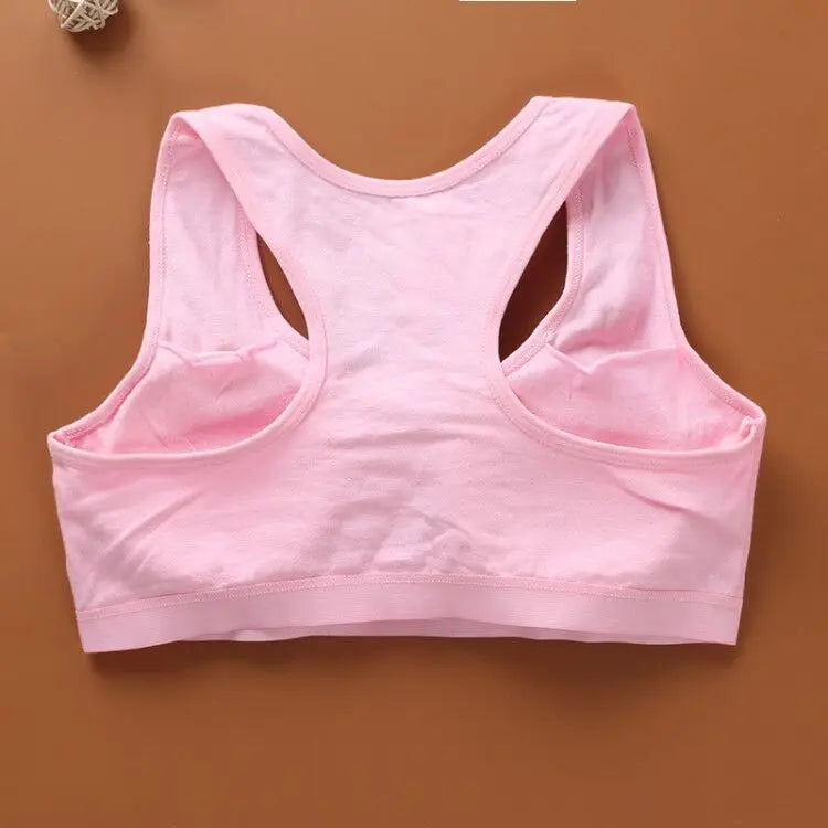 Teen Girls Underwear Teenage Adolescente Cotton Bra Summer Thin Puberty Tank Tops Cheap Stuff Dropshipping KF015