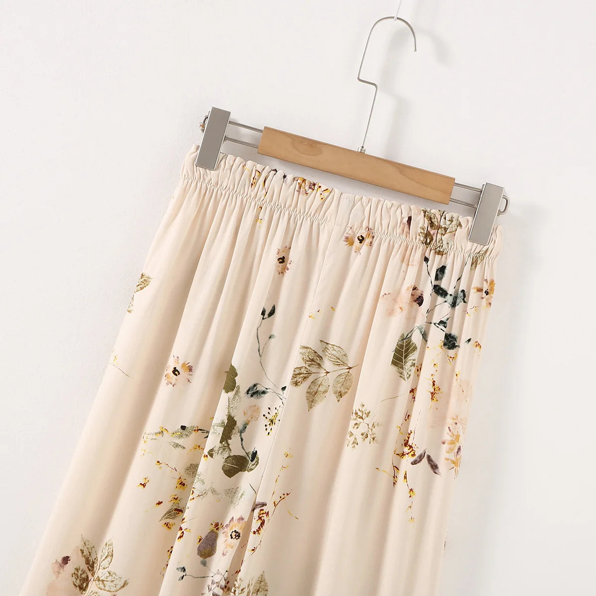 Elegant Versatile Floral Shirt & Shorts/Pants Set Women French Style Silky Viscose Loungewear 2Pcs Summer Pajamas Outerwear Top