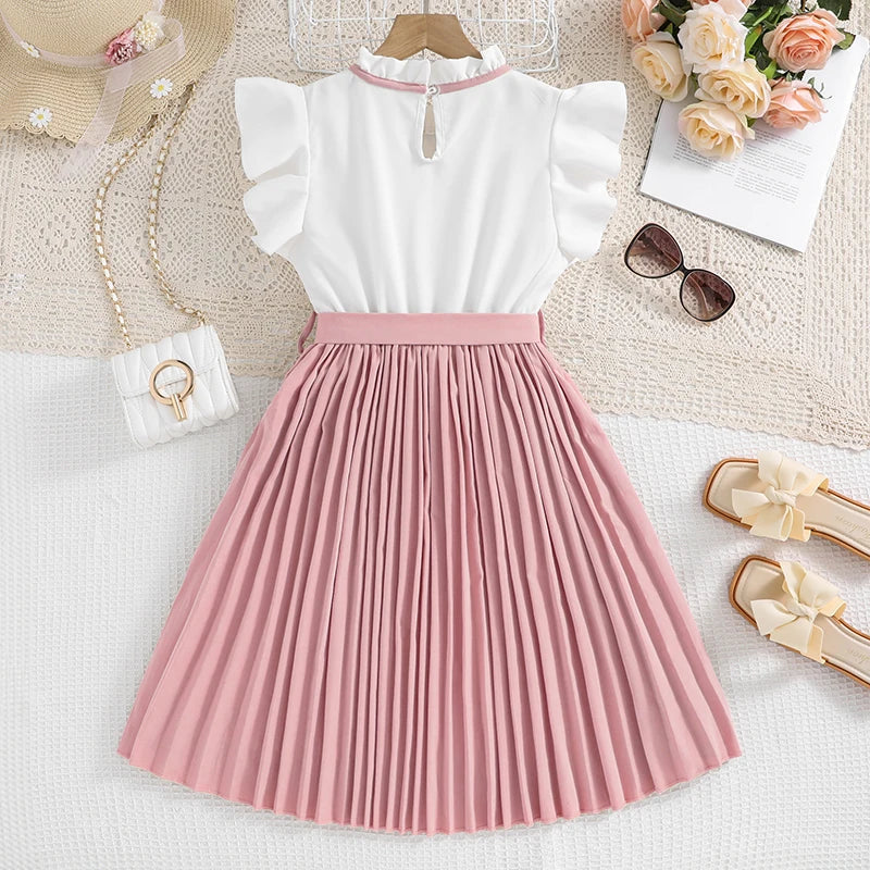 Kids Dress For Girls 8-12 Years Summer Girls Elegant Classic Fashion Intellectual Dress Birthday Party Dress For Children