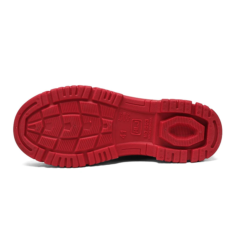 Rain Boots for Men, Non-Slip, Waterproof, High-Top Fishing Boots, Popular Work Safety Shoes, Rain Boots