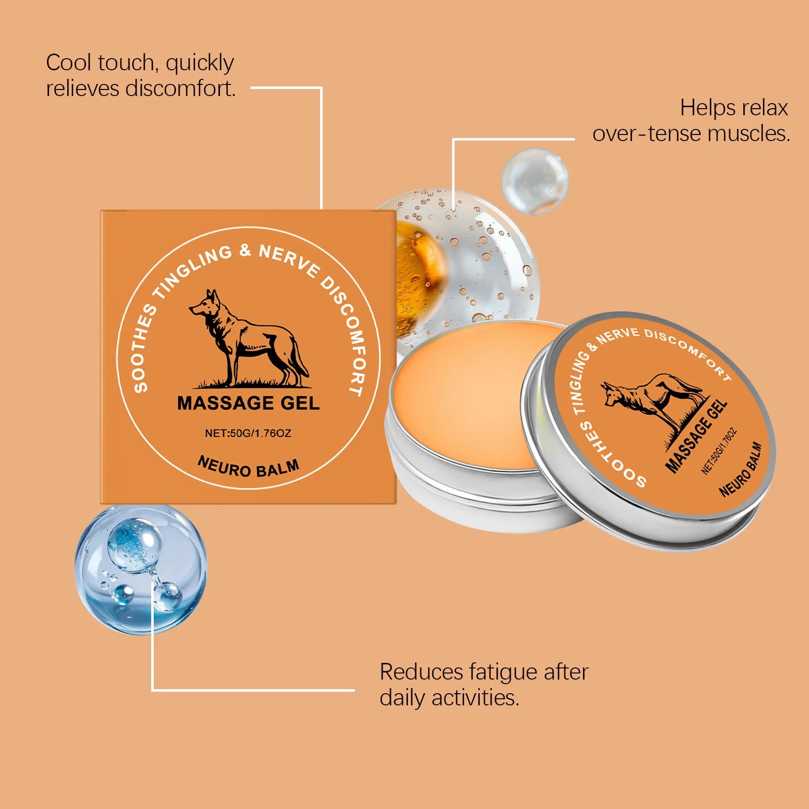 Joint Soothing Cream Muscle Relaxing Balm Fast Relief for Joint Discomfort Muscle Energy Boost Pre Post Exercise Care Balm 50g