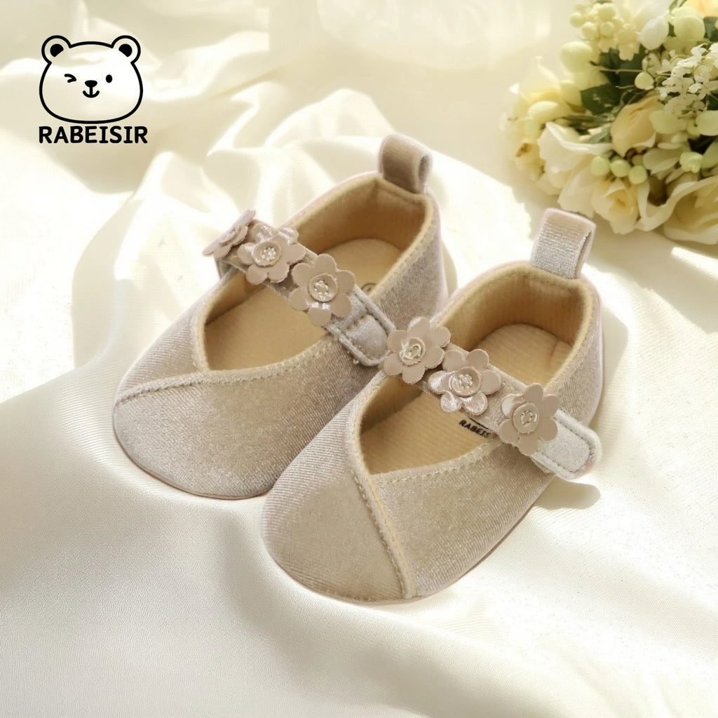 Baby Girl Princess Shoes 0-18 Months Baby Walking Shoes Fashionable and Sweet