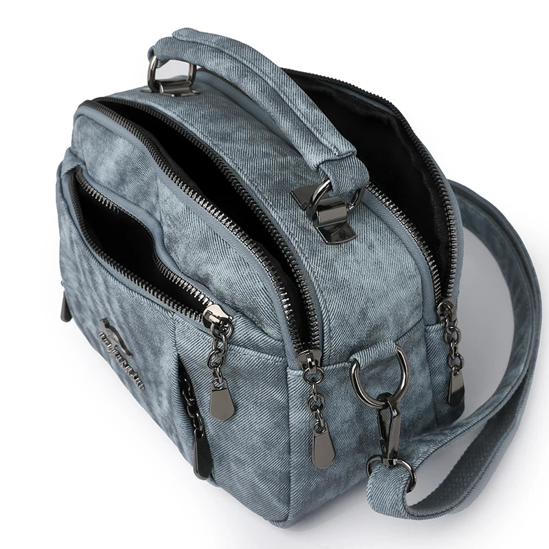 New Women Bags Trend nylon Messenger Handbag Multiple pockets Crossbody Bags Ladies High Quality Shoulder Bag Purses for Womens