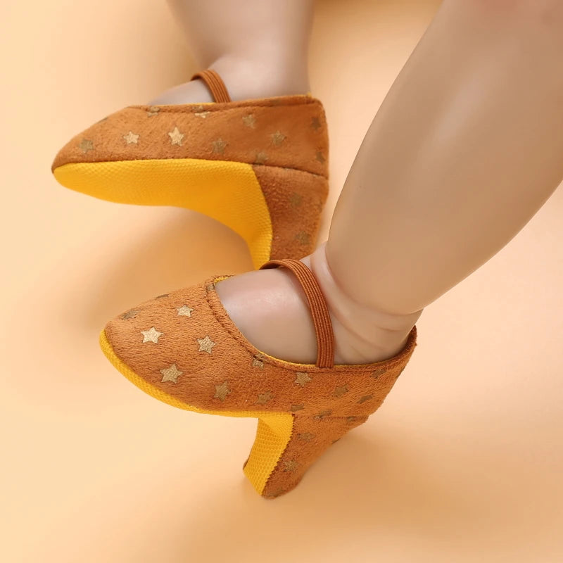2026 New Infant Newborn Baby Girl High Heels Shoes Princess Bow First Birthday Party Shoes Photo Props Shoes 10CM / 10.5CM