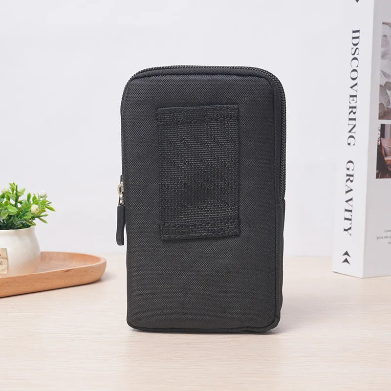 Man Belt Pouch Mobile Phone Bag for Men Phone Holster Bag Molle Waist Bag Pack Small Tactical Duty Belt Backpack Card Holder