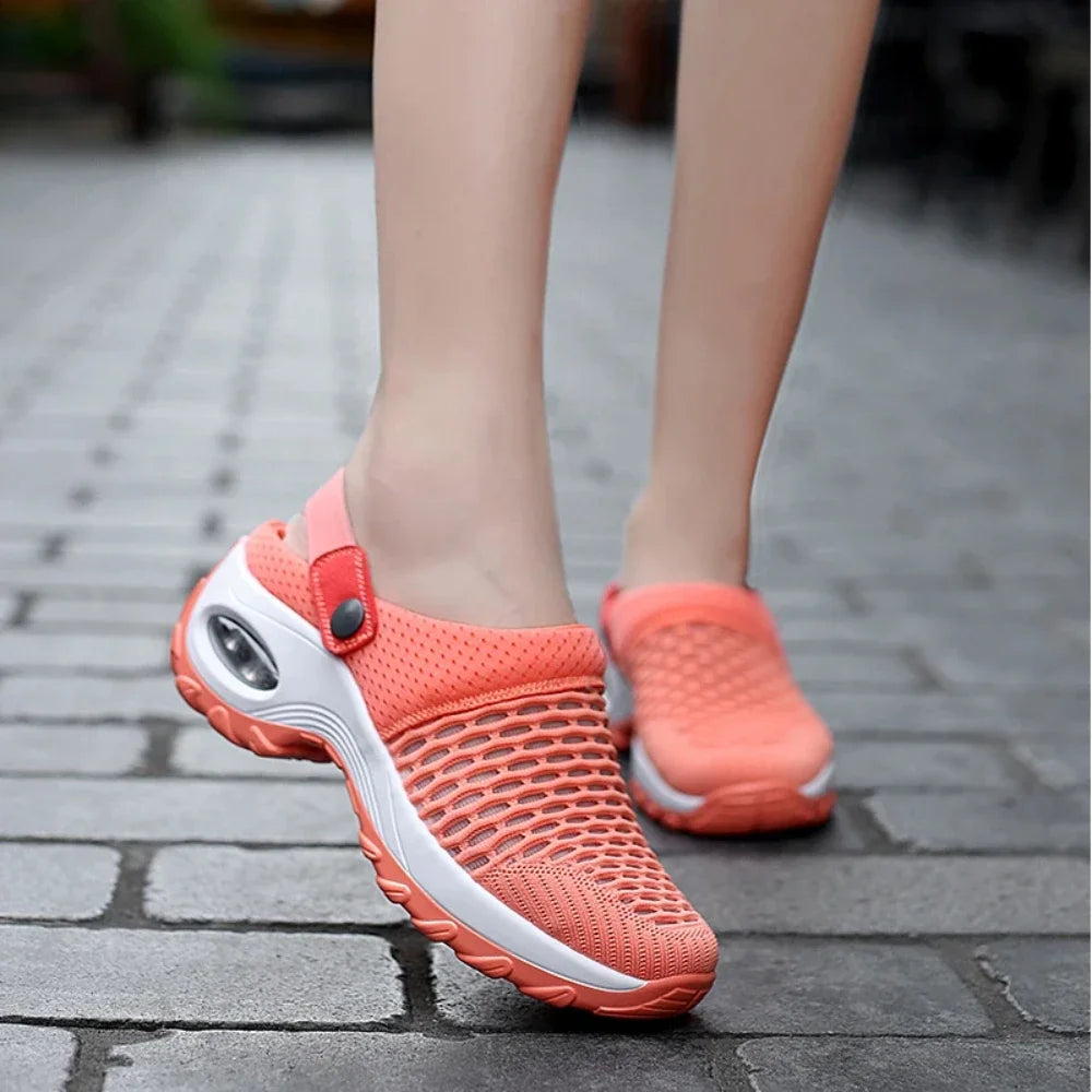 Women Shoes Increase Cushion Sandals Platform Sandal for Women Breathable Mesh Outdoor Walking Slippers Sandals Size 35-43