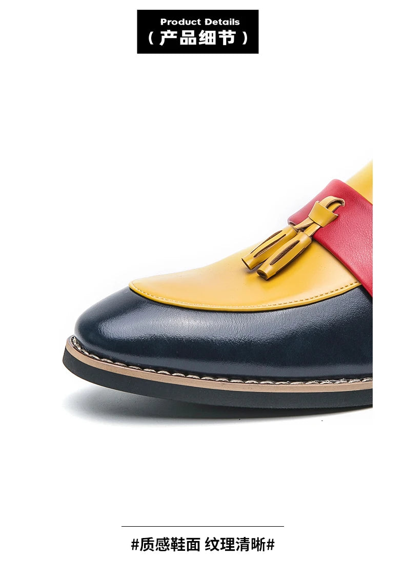 leather shoes Men's color increase thick-soled men Casual sneakers new non-slip business casual dress shoes work men's shoes
