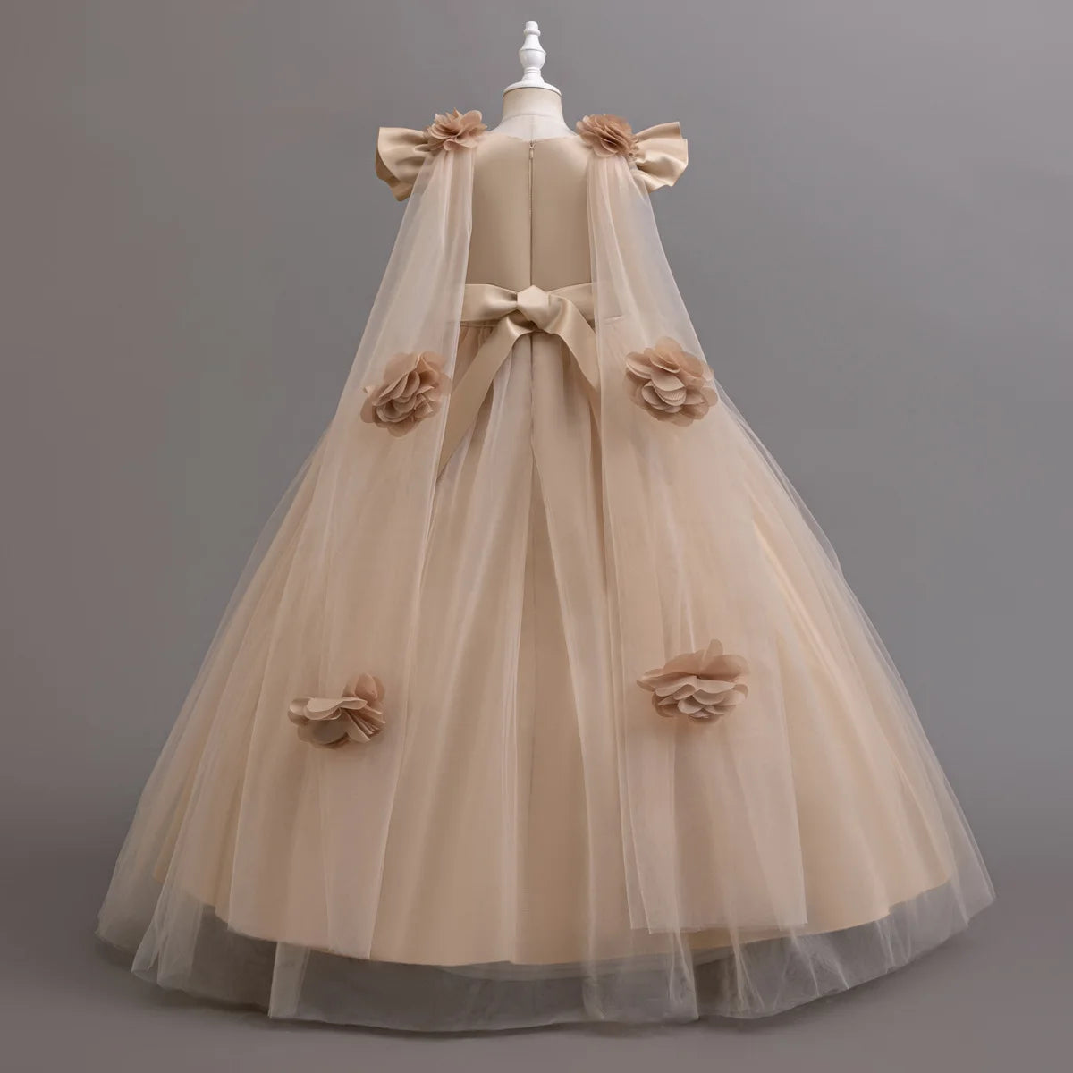 4-12 years old Dress up dance party girl dress tulle girl wedding dress elegant girl party dress kids Christmas dress