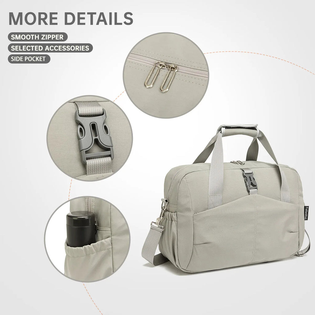Customized Logo Short-Distance Travel Bag for Women, Lightweight Luggage Bag, Portable Sports and Fitness Bag, Travel and Business Trip Carry-On Bag, Personalized DIY