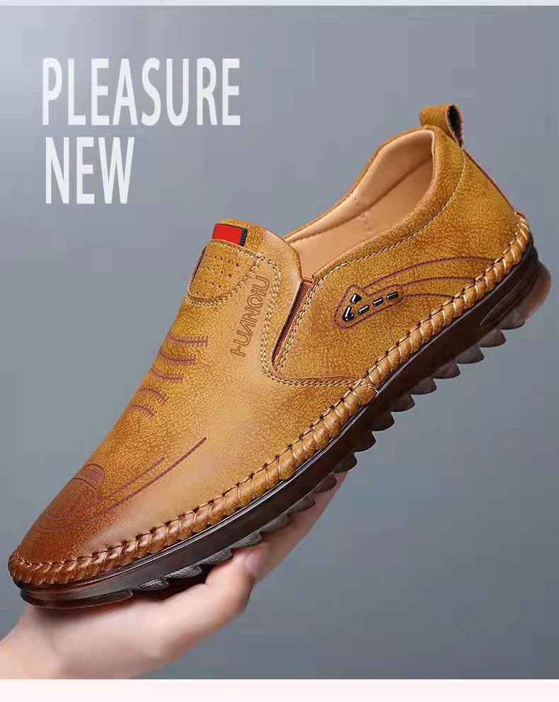 Fashion Men Loafers Lightweight Men's Driving Shoes Brand Anti-Slip Comfortable Flat Shoes Designer Rubber Sole Breathable Shoes
