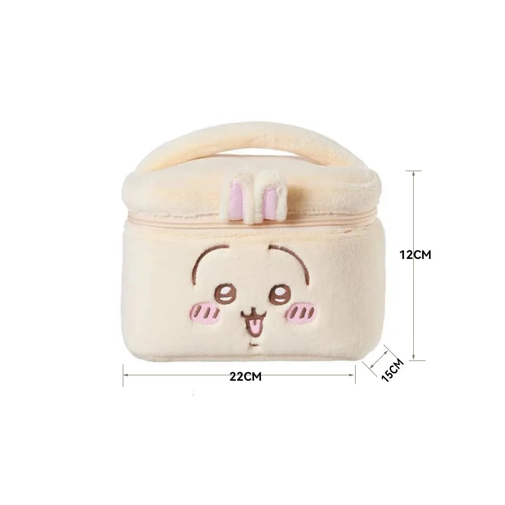 New makeup bag, plush makeup bag, large storage box, makeup bag, travel toiletries storage bag, gift for friends, easy to carry