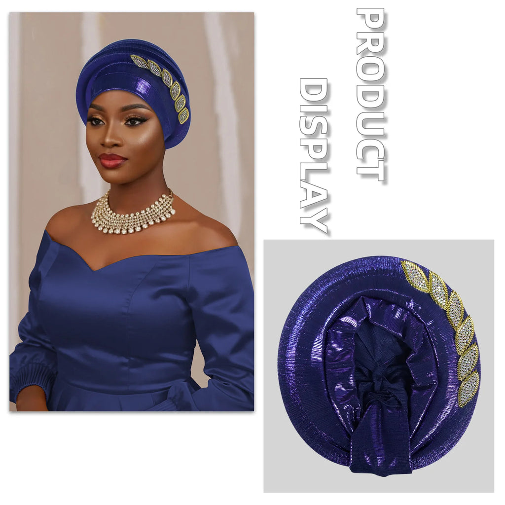 Ready African Auto Gele Headtie Women's Turban Cap Nigeria Wedding Geles Muslim Head Wraps Bonnet Turbante Mujer 2026 New