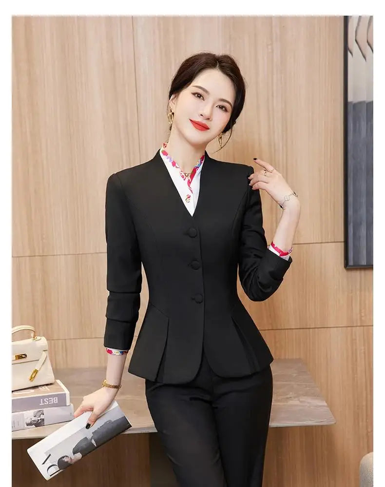 Women Business Skirt Suits Spring Formal Uniform Styles Blazers Feminino for Women Professional Office Work Wear Outfits Set